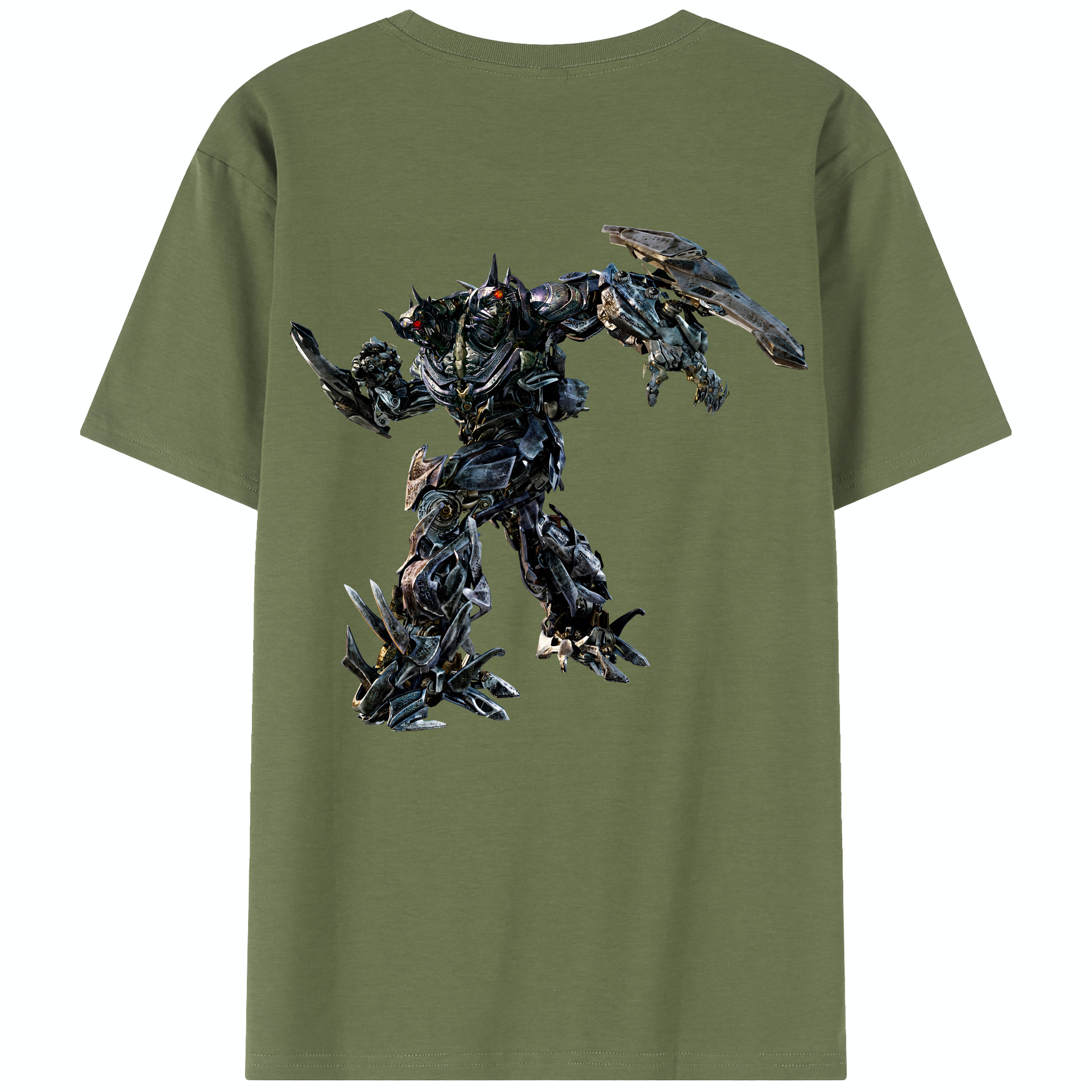 （画像用） Transformers トランスフォーマー 綿100％半袖Tシャツ（背面プリント）